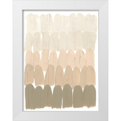 Earth Tone Swatch I White Modern Wood Framed Art Print by Vess, June Erica