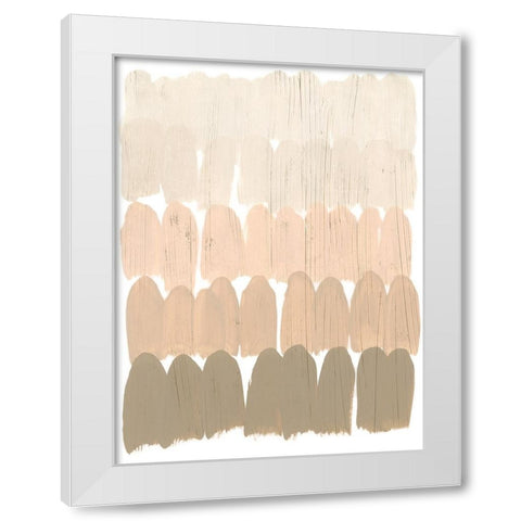 Earth Tone Swatch II White Modern Wood Framed Art Print by Vess, June Erica