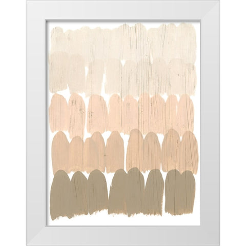 Earth Tone Swatch II White Modern Wood Framed Art Print by Vess, June Erica