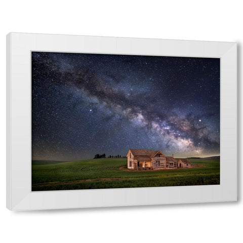 A Time Ago White Modern Wood Framed Art Print by Drost, David