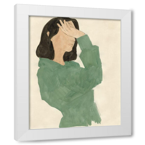 Fashion Maven II White Modern Wood Framed Art Print by Barnes, Victoria