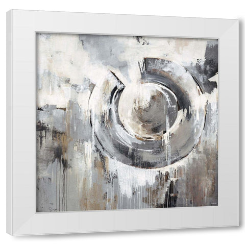 Blur the Lines White Modern Wood Framed Art Print by Edmunds, Sydney