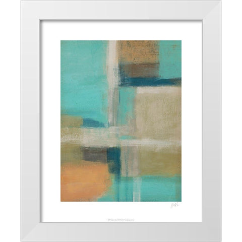 Smoke and Mirrors I White Modern Wood Framed Art Print by Vess, June Erica