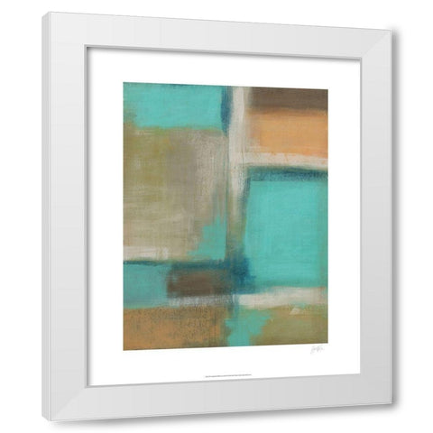 Smoke and Mirrors II White Modern Wood Framed Art Print by Vess, June Erica
