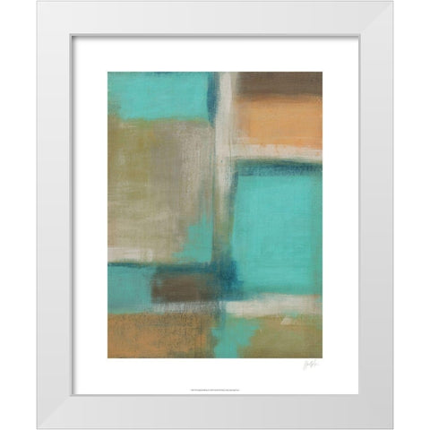 Smoke and Mirrors II White Modern Wood Framed Art Print by Vess, June Erica
