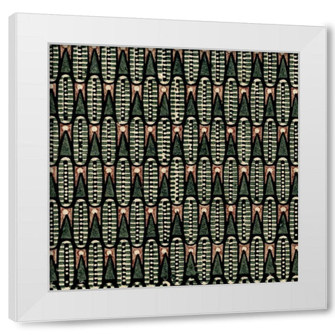 Vintage Patternbook VI White Modern Wood Framed Art Print by Vision Studio
