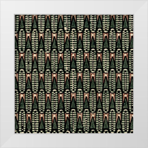 Vintage Patternbook VI White Modern Wood Framed Art Print by Vision Studio