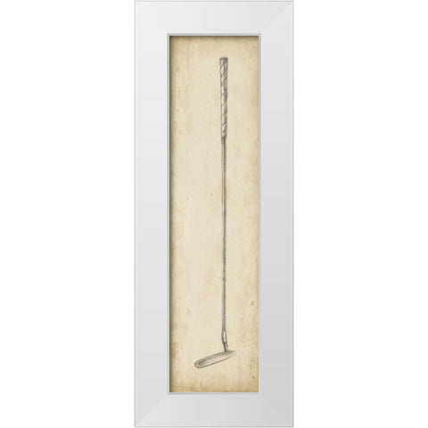 Vintage Golf Clubs I White Modern Wood Framed Art Print by Harper, Ethan