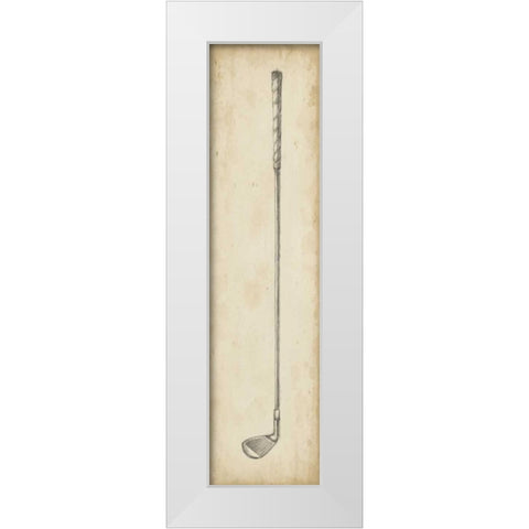 Vintage Golf Clubs II White Modern Wood Framed Art Print by Harper, Ethan