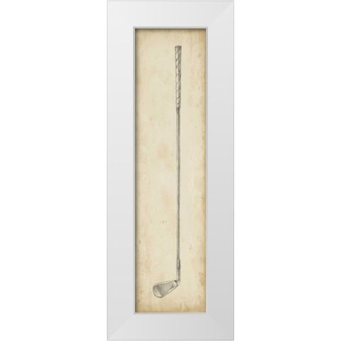 Vintage Golf Clubs III White Modern Wood Framed Art Print by Harper, Ethan