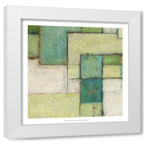 Green Space IV White Modern Wood Framed Art Print by Crawford, Beverly