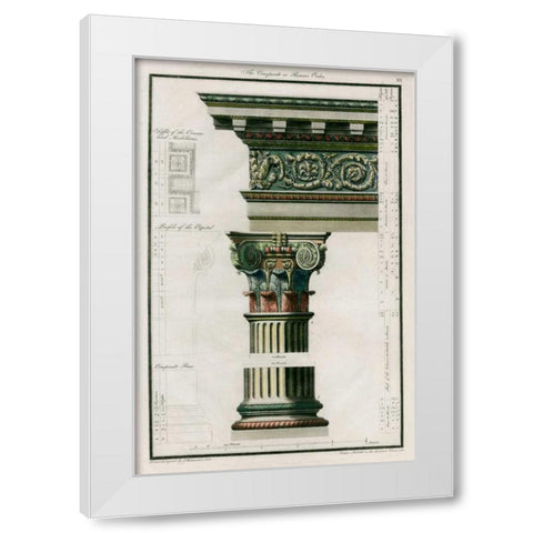 The Composite Order White Modern Wood Framed Art Print by Richardson