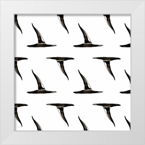 Witchy Mischief Collection F White Modern Wood Framed Art Print by Parker, Jennifer Paxton