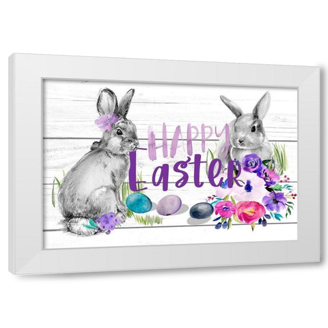 Bright Easter Bouquet Collection A White Modern Wood Framed Art Print by Parker, Jennifer Paxton