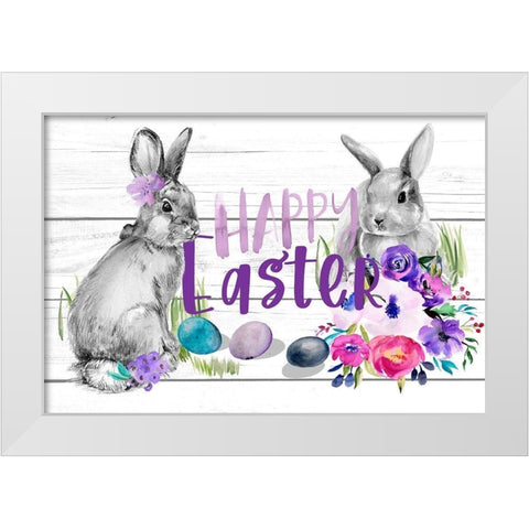 Bright Easter Bouquet Collection A White Modern Wood Framed Art Print by Parker, Jennifer Paxton