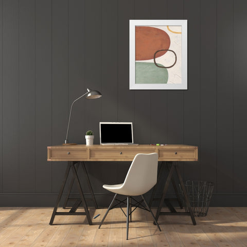 Demitasse VII White Modern Wood Framed Art Print by Vess, June Erica