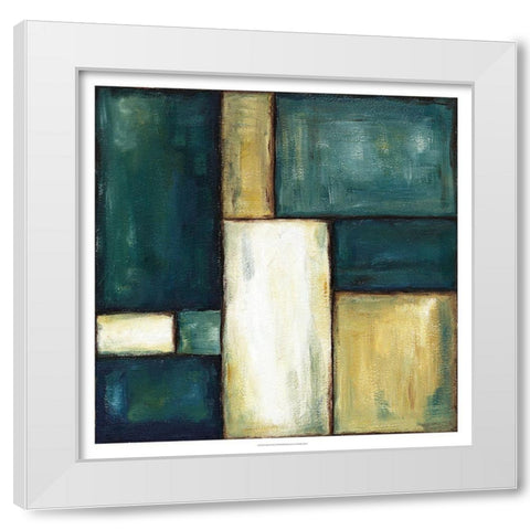 Cobalt I White Modern Wood Framed Art Print by Zarris, Chariklia