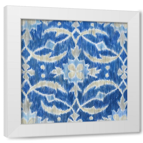 Royal Ikat I White Modern Wood Framed Art Print by Meagher, Megan