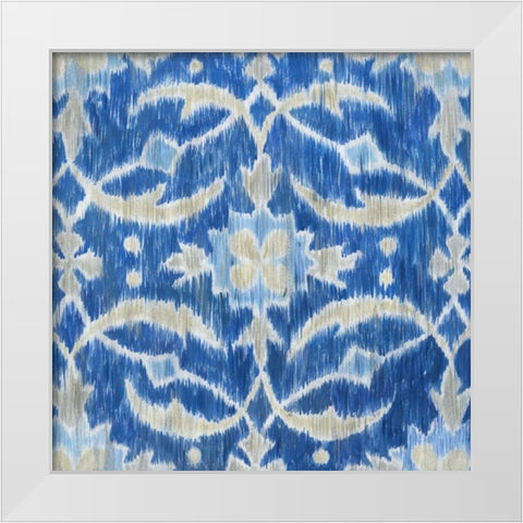 Royal Ikat I White Modern Wood Framed Art Print by Meagher, Megan