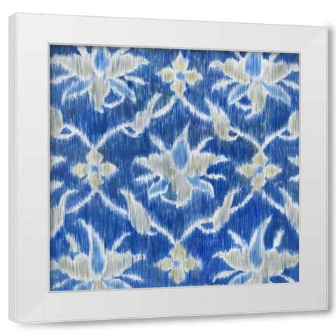 Royal Ikat II White Modern Wood Framed Art Print by Meagher, Megan