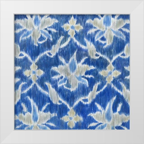 Royal Ikat II White Modern Wood Framed Art Print by Meagher, Megan