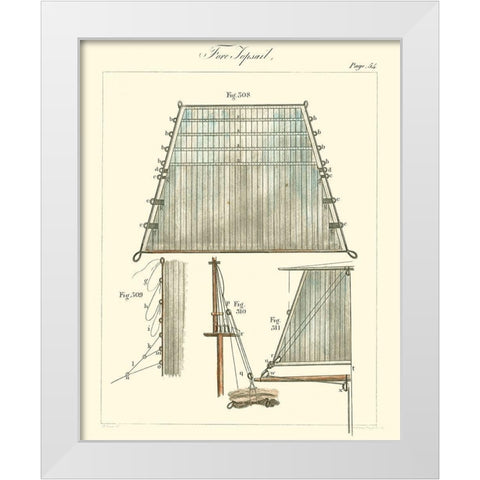 Nautical details I White Modern Wood Framed Art Print by Unknown