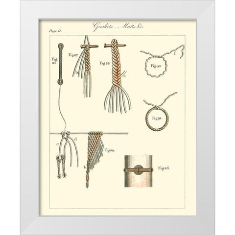 Nautical details III White Modern Wood Framed Art Print by Unknown
