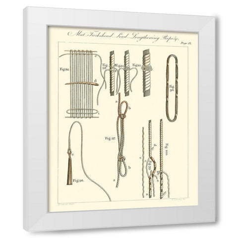 Nautical details IV White Modern Wood Framed Art Print by Unknown