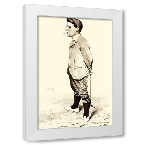 Vanity Fair Golfers II White Modern Wood Framed Art Print by Spy