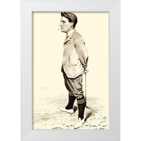 Vanity Fair Golfers II White Modern Wood Framed Art Print by Spy