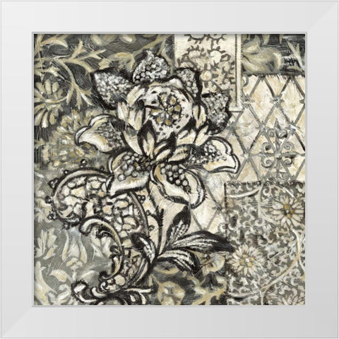 Printed Graphic Chintz II White Modern Wood Framed Art Print by Zarris, Chariklia