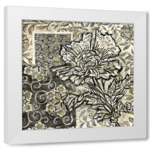 Printed Graphic Chintz III White Modern Wood Framed Art Print by Zarris, Chariklia