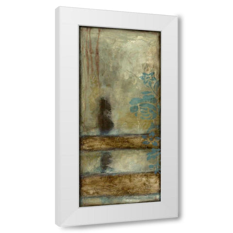 Teal Patina II White Modern Wood Framed Art Print by Goldberger, Jennifer