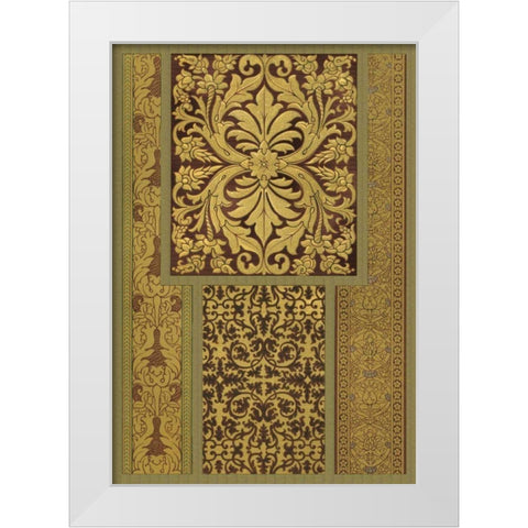 Florentine Panel II White Modern Wood Framed Art Print by Vision Studio
