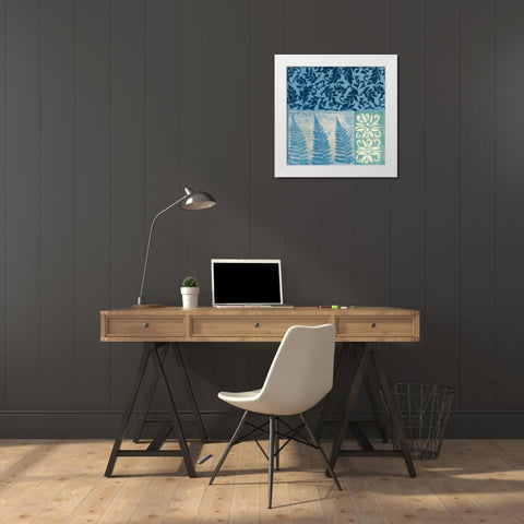 Natures Montage I White Modern Wood Framed Art Print by Slocum, Nancy