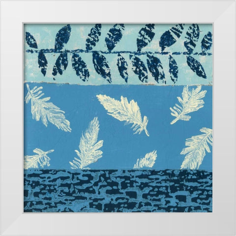 Natures Montage VII White Modern Wood Framed Art Print by Slocum, Nancy