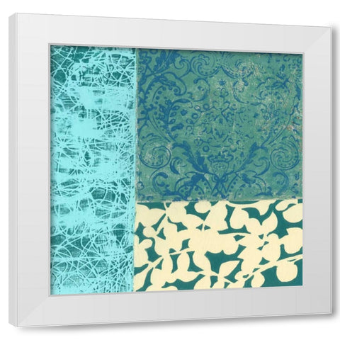 Natures Montage VIII White Modern Wood Framed Art Print by Slocum, Nancy