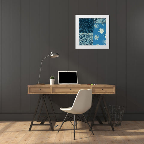 Natures Montage IX White Modern Wood Framed Art Print by Slocum, Nancy