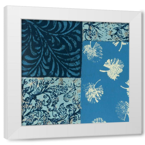 Natures Montage IX White Modern Wood Framed Art Print by Slocum, Nancy