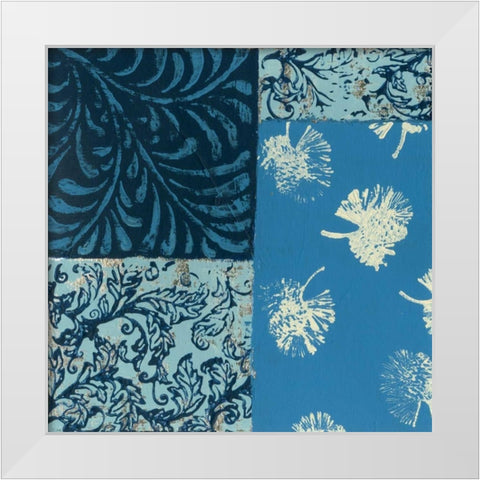 Natures Montage IX White Modern Wood Framed Art Print by Slocum, Nancy