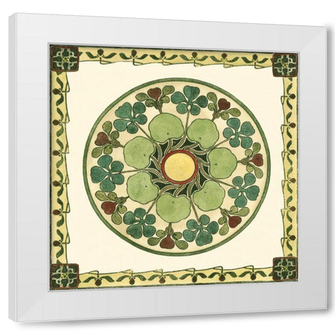 Arts and Crafts Plate II White Modern Wood Framed Art Print by Vision Studio