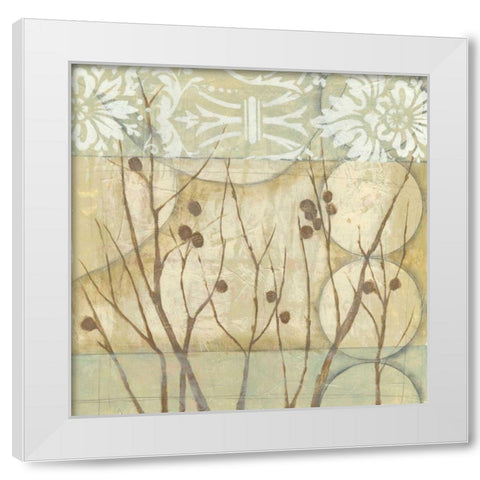 Small Willow and Lace I White Modern Wood Framed Art Print by Goldberger, Jennifer