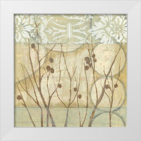 Small Willow and Lace I White Modern Wood Framed Art Print by Goldberger, Jennifer