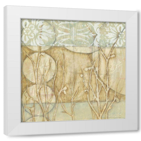Small Willow and Lace II White Modern Wood Framed Art Print by Goldberger, Jennifer
