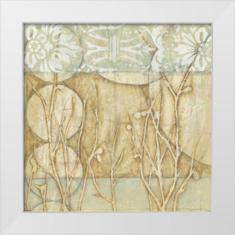 Small Willow and Lace II White Modern Wood Framed Art Print by Goldberger, Jennifer