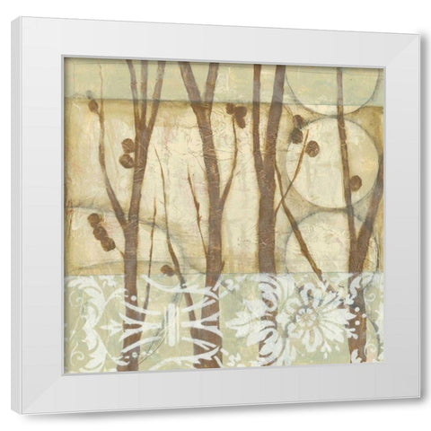 Small Willow and Lace III White Modern Wood Framed Art Print by Goldberger, Jennifer