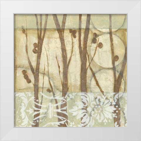 Small Willow and Lace III White Modern Wood Framed Art Print by Goldberger, Jennifer