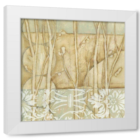 Small Willow and Lace IV White Modern Wood Framed Art Print by Goldberger, Jennifer
