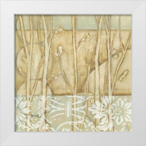Small Willow and Lace IV White Modern Wood Framed Art Print by Goldberger, Jennifer
