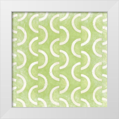 Small Modern Symmetry II White Modern Wood Framed Art Print by Zarris, Chariklia